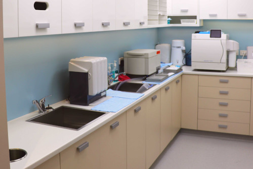 All instruments sterilised in a state of the art sterilising room